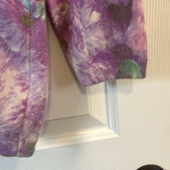 Vintage angora and lambswool cardigan - Picture 3 of 4